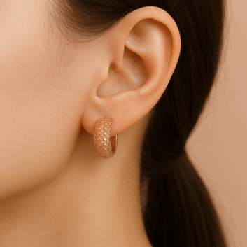 Textured Hoop Earrings
