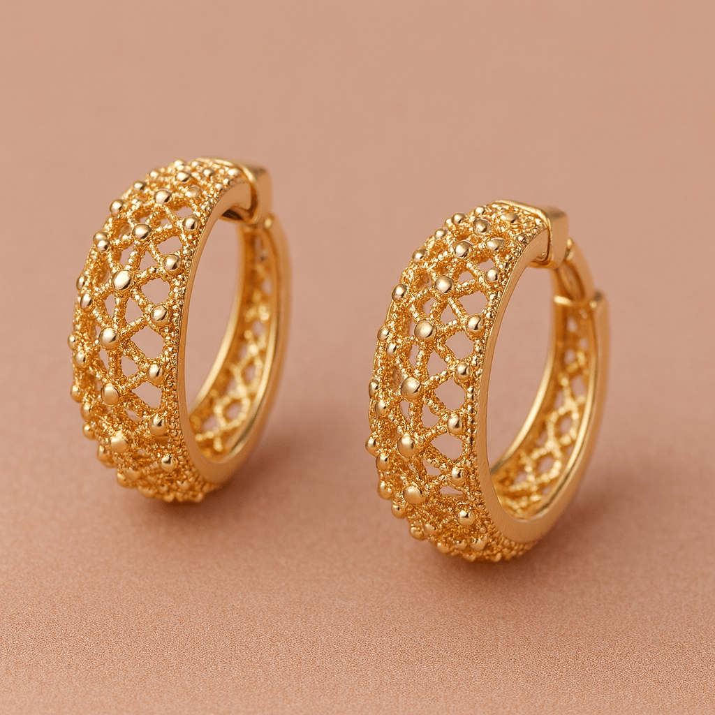Textured Hoop Earrings