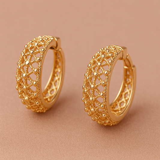 Textured Hoop Earrings