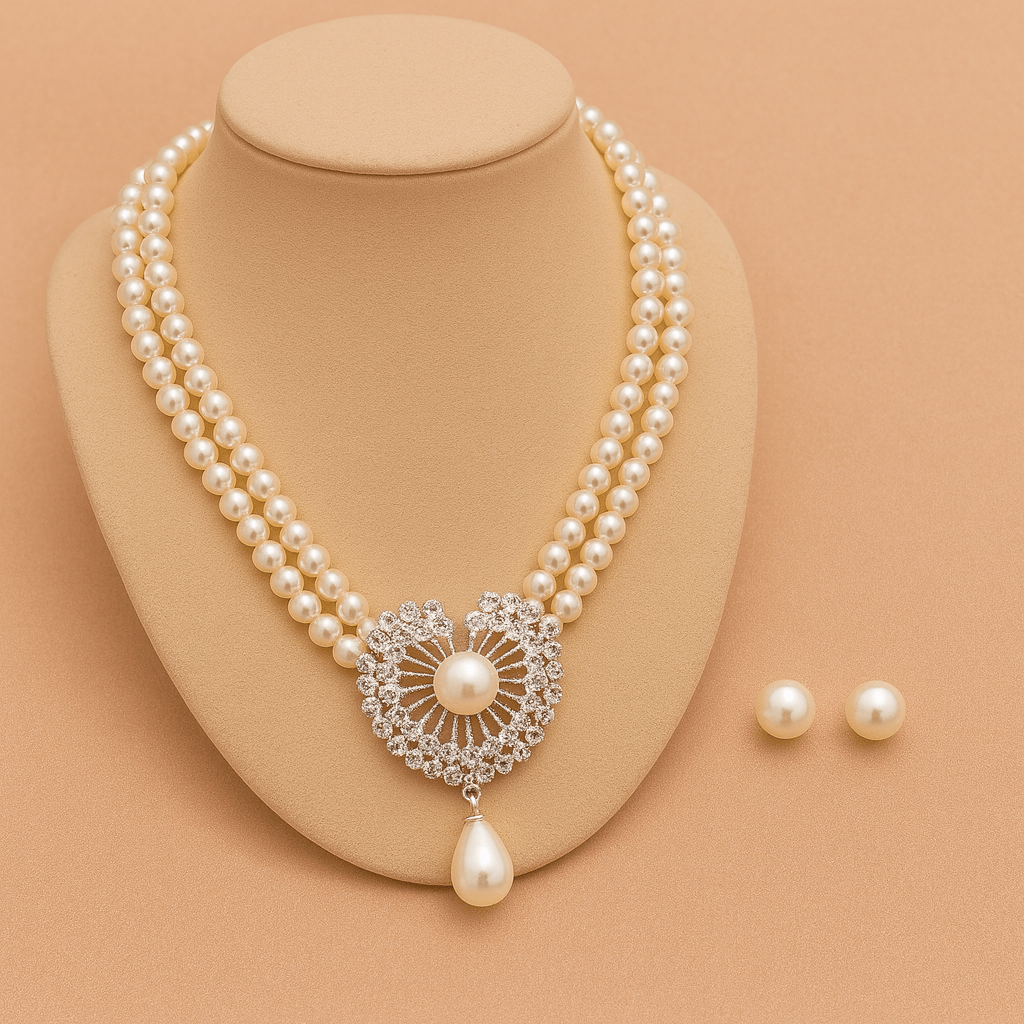 Double-strand Pearl Necklace