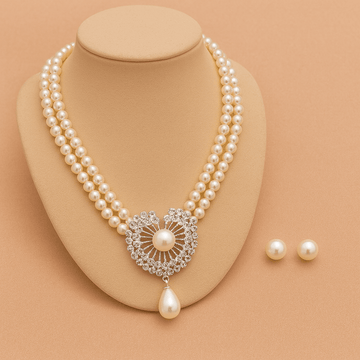 Double-strand Pearl Necklace