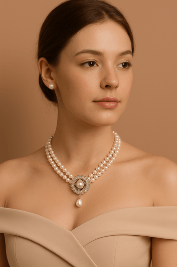 Double-strand Pearl Necklace