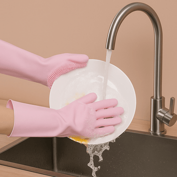 Silicone Washing Gloves